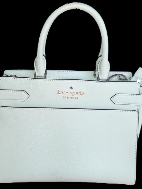 kate spade Handbags - Kate Spade New York Staci Medium Satchel in Blue Saffiano leather